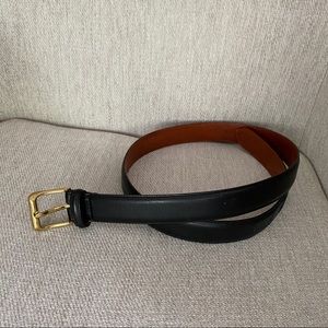 Coach Black Leather Belt 34”